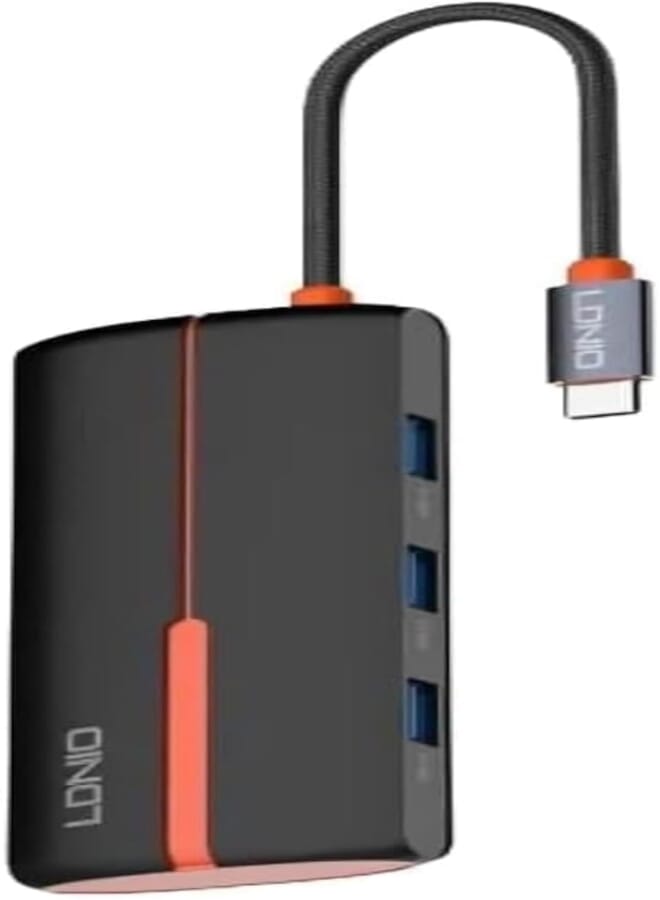 LDNIO DS-25H 5 In 1 USB-C Docking Station PD 100W quick charge, Indicator light, 4K HDMI - Black